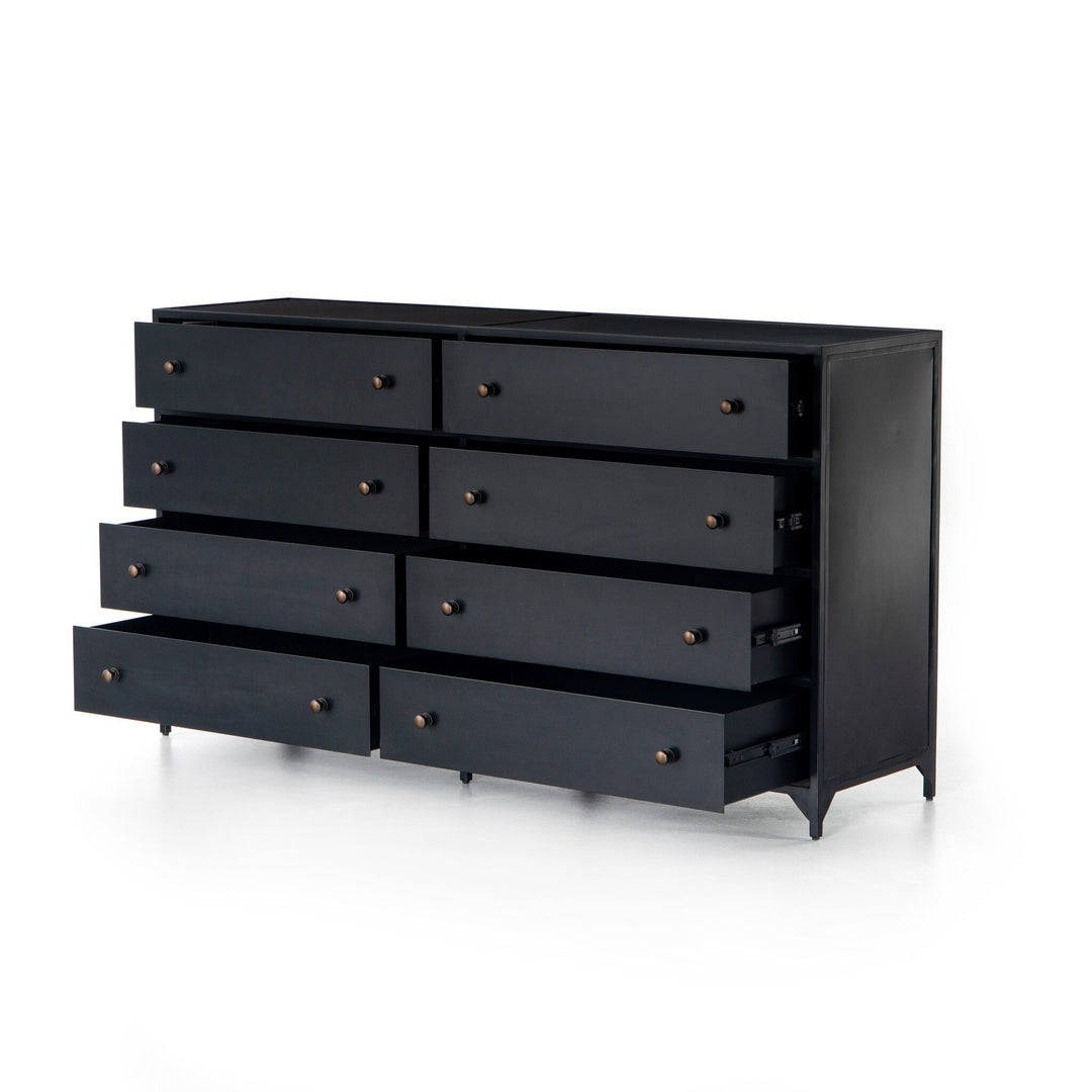 LANA 8 DRAWER METAL DRESSER