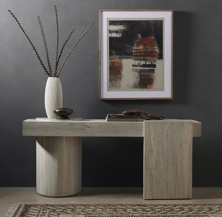 HAYDEN CONSOLE TABLE  SPALTED