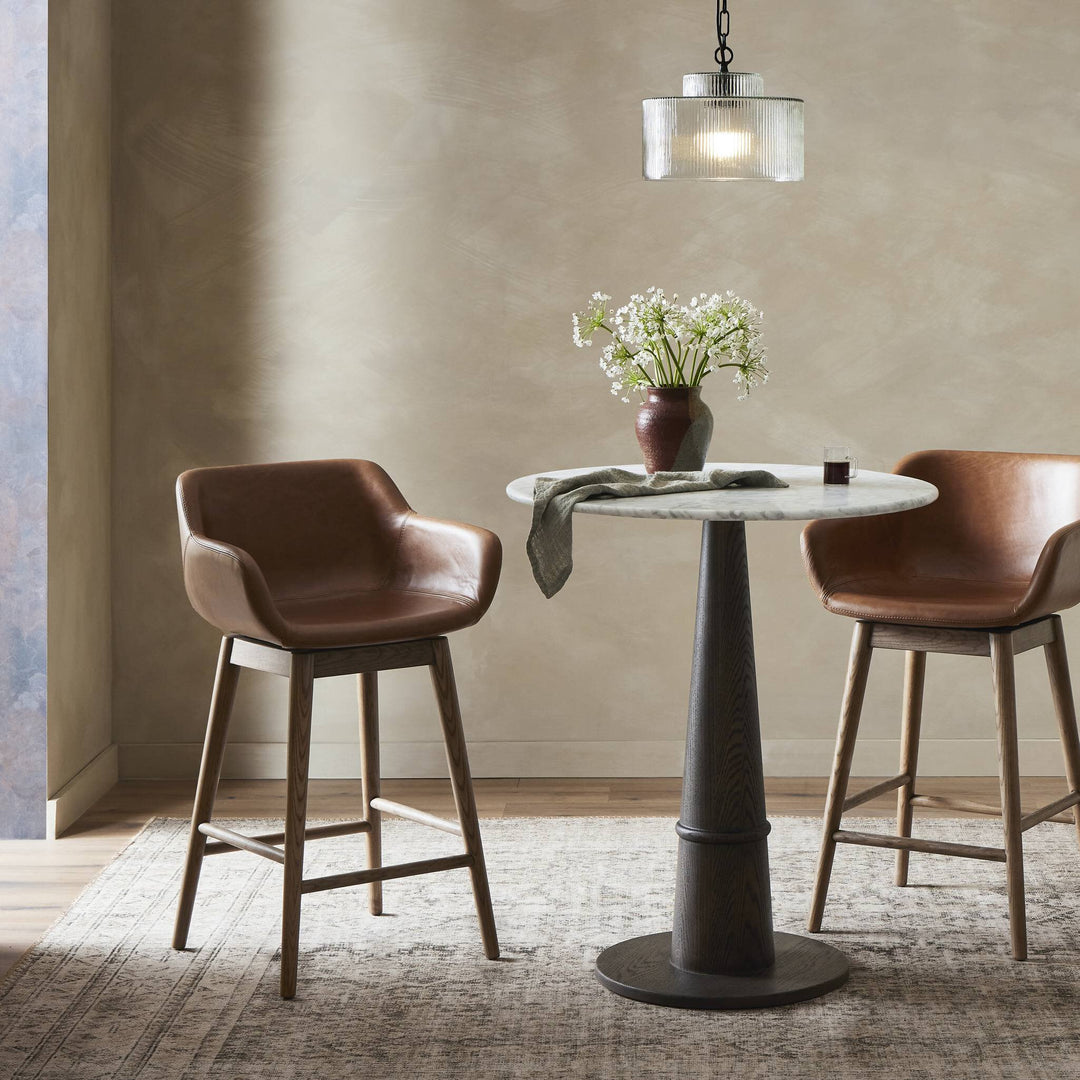 ELIZABETH SWIVEL BAR + COUNTER STOOL